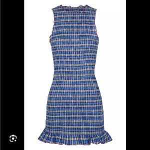 Apres studio blueberry ruched cotton dress
